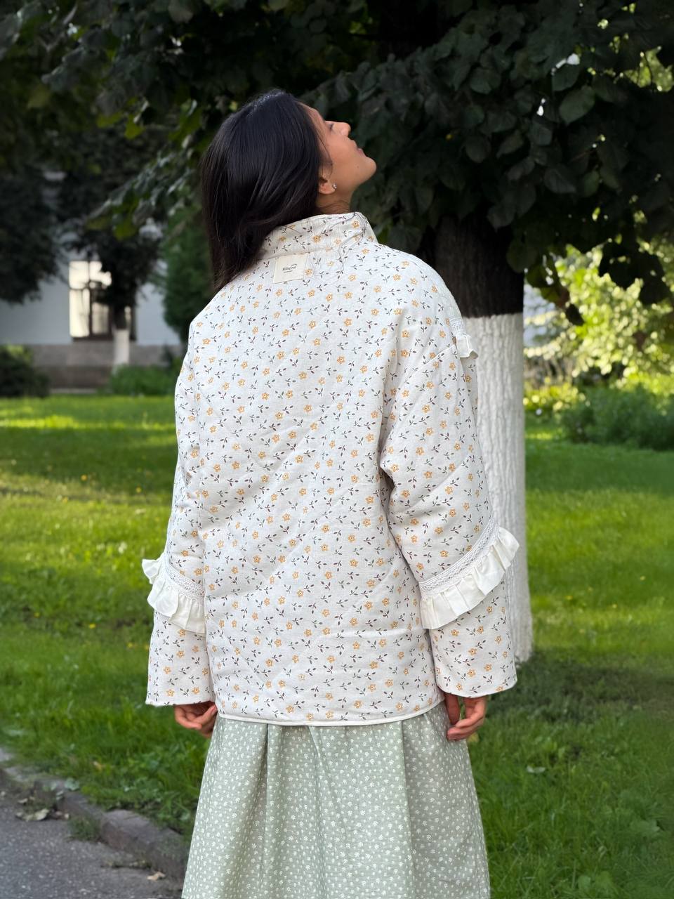 Фуфайка стеганная из льна