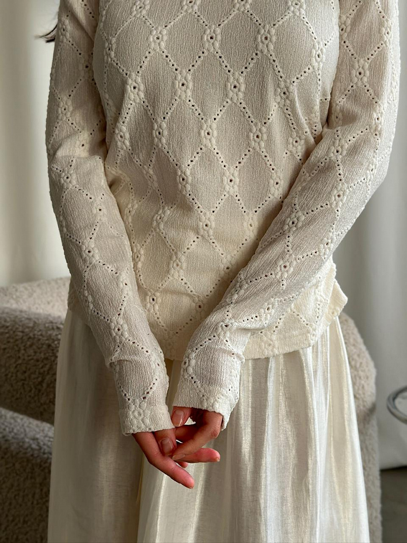 Лонгслив Ажурный